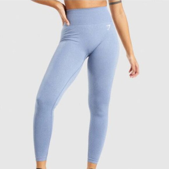 Gymshark Blue Leggings - Picture 1 of 11